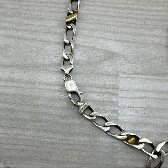 Tiffany & Co. 750 Yellow Gold & 9.26 S. Silver Bundle of Necklace & Bracelet. - Picture 6 of 6